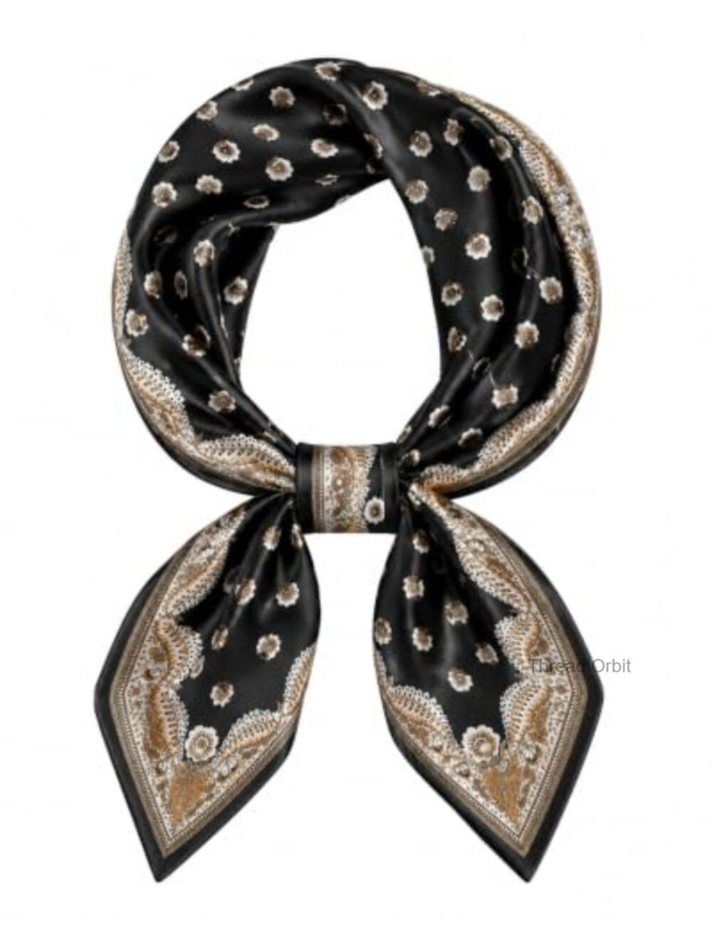 Polyester Twill Square Neck Scarf 27 Inch Bandana Hair Scarf